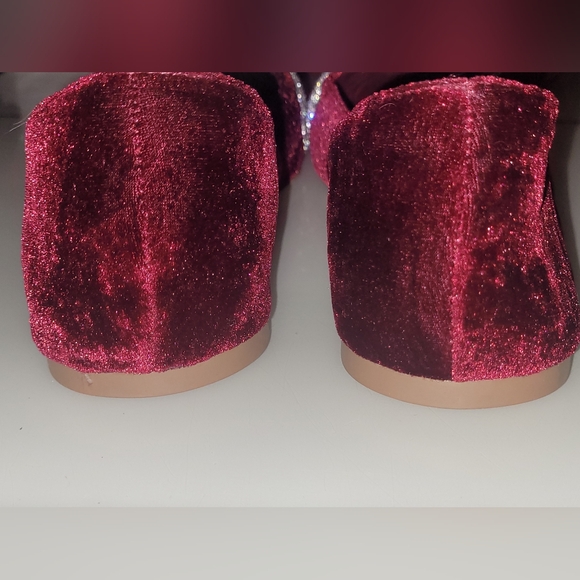 Lane Bryant Dream Cloud Bow Velvet Ballet Flats - Picture 6 of 6